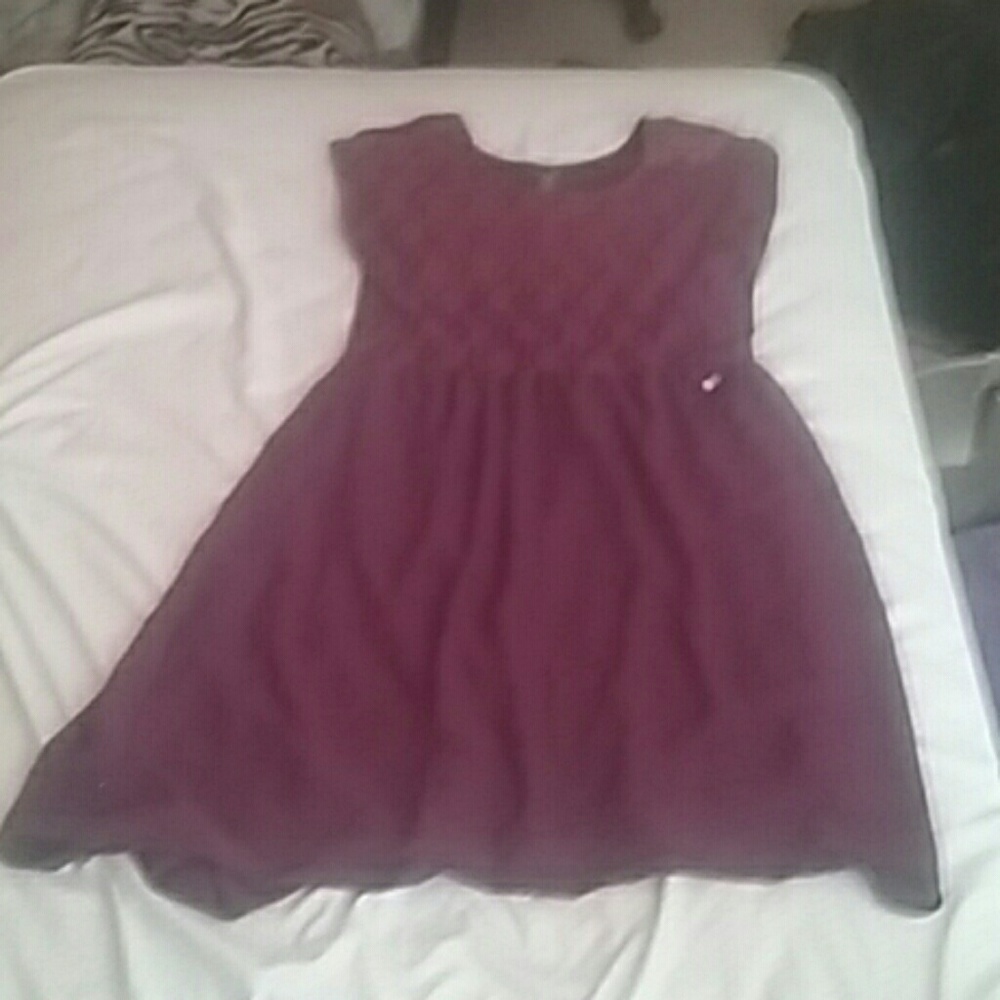 Purple dress with a flower sequin